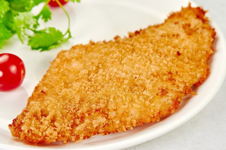 Куриный шницель в кетчупе с чесноком