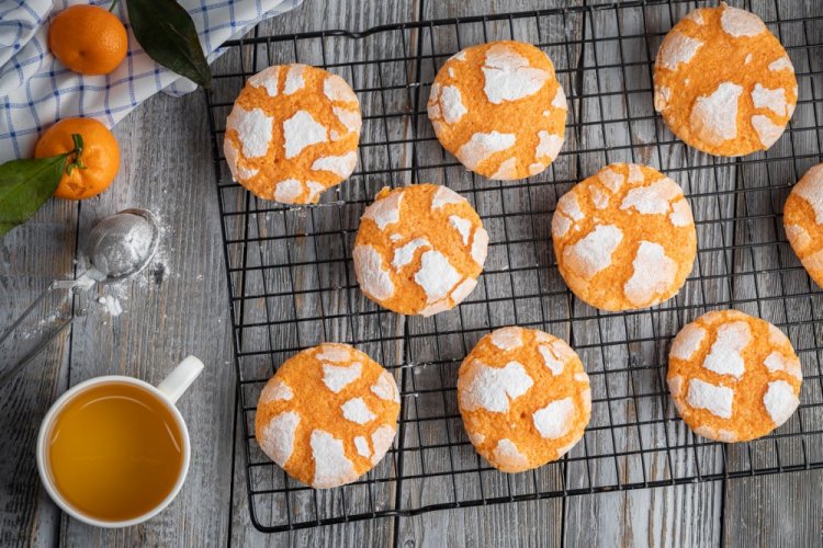 Мандариновое печенье на Новый год 2024