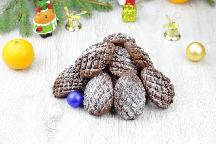 Печенье «Шишки» на Новый год
