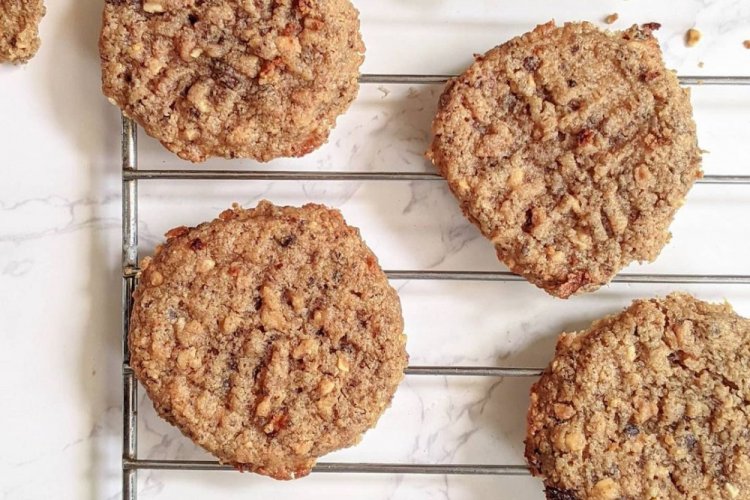 Творожное печенье с льняной мукой