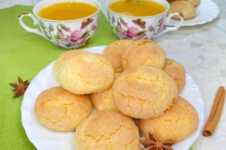 Творожное печенье с апельсином