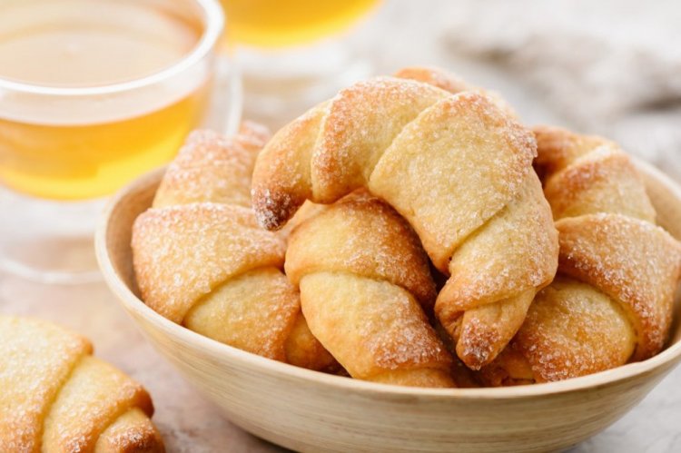 Творожное печенье-рогалики