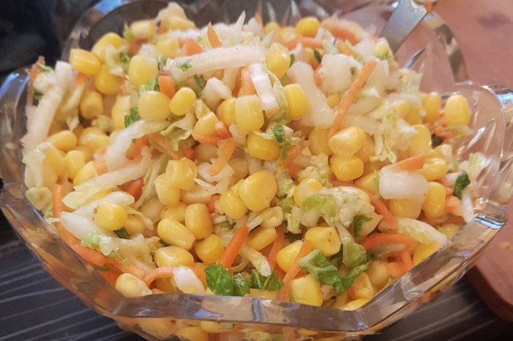 Овощной салат с корейской морковью