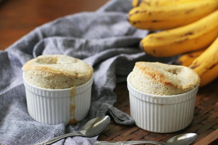 Творожное суфле с бананом