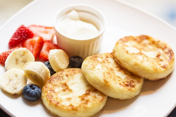 Сырники с бананами и рисовой мукой