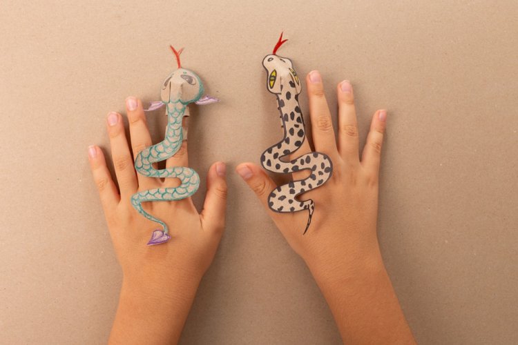 Бумажный дракон на палец