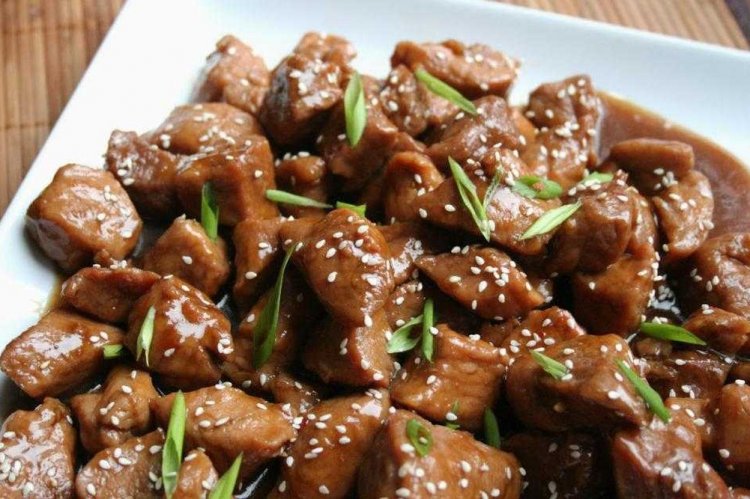 Свинина с имбирем и соевым соусом