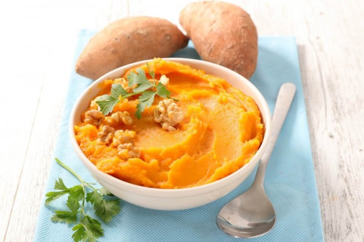 Пюре из тыквы и батата