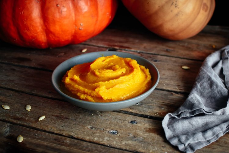 Пюре из запеченной тыквы