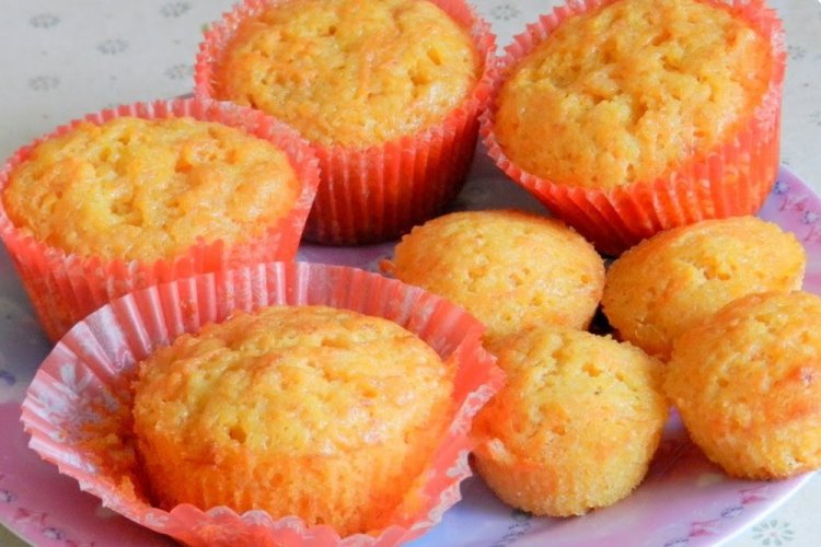 Морковные кексы с творогом