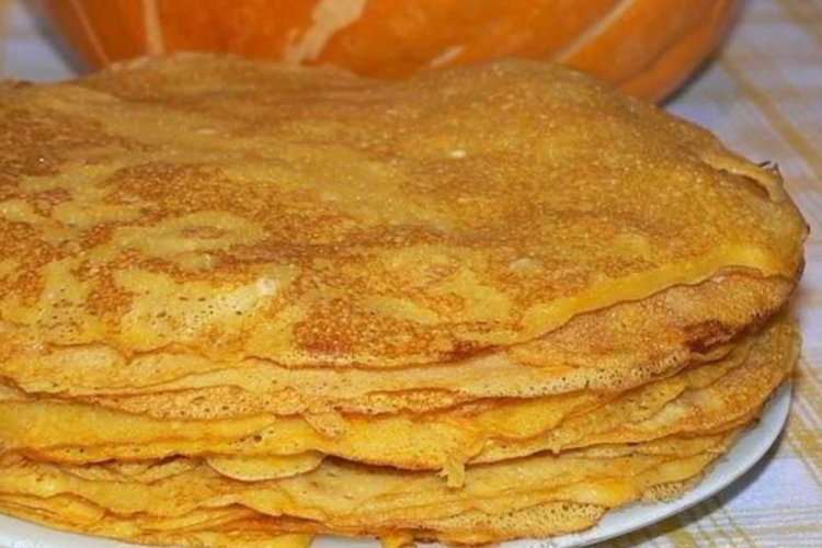 Блины из тыквы на кефире
