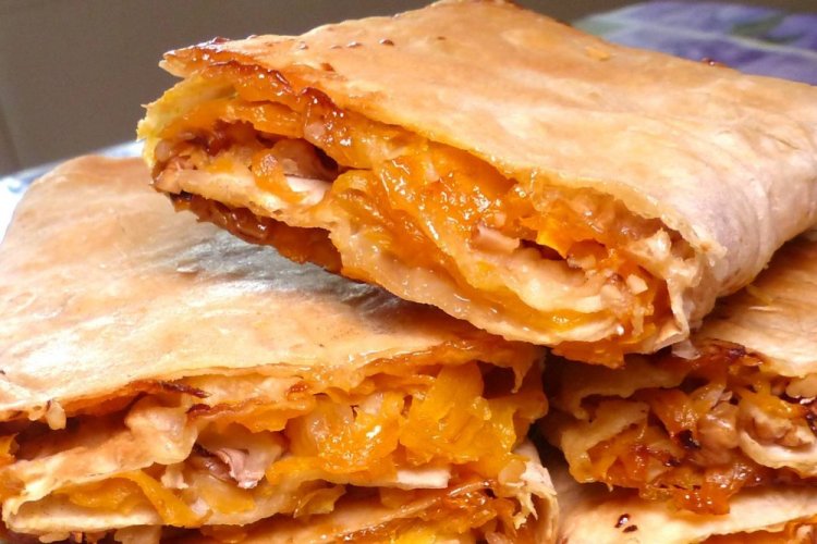 Чуду с тыквой из лаваша