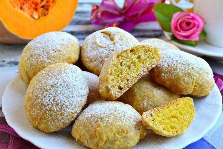 Постное печенье из тыквы