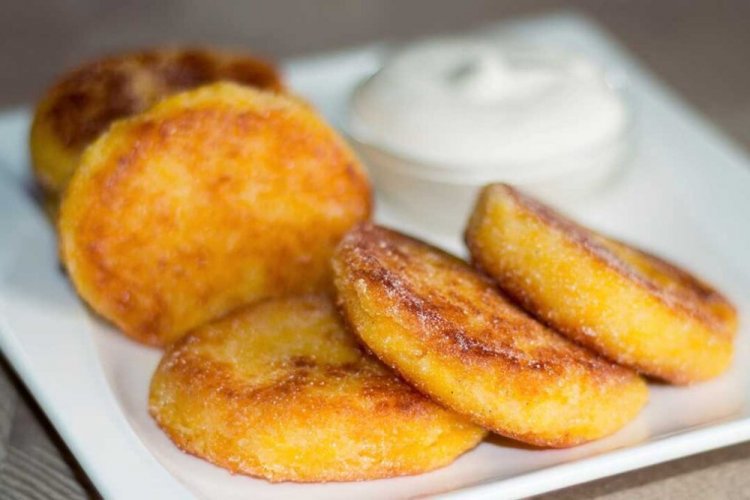 Сладкие котлеты из тыквы