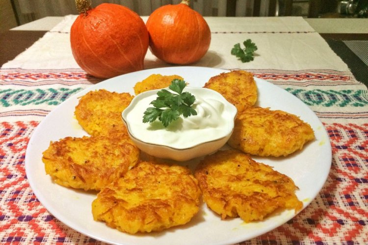 Котлеты из тыквы с овощами