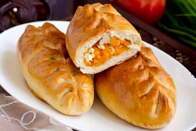 Пирожки с тыквой и курицей