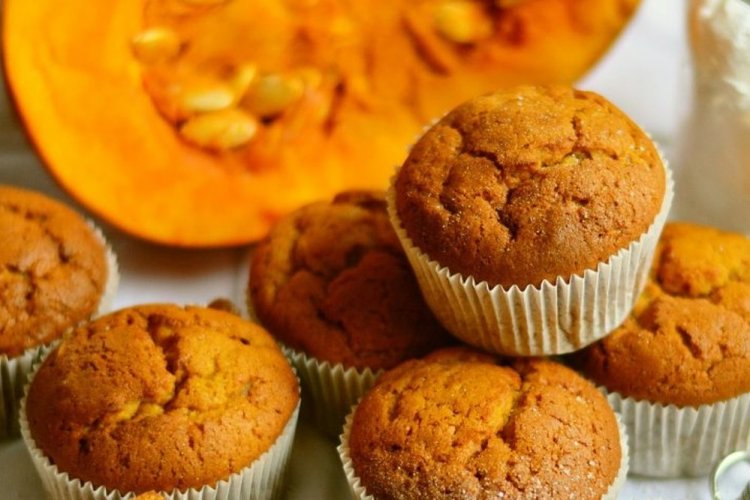 Тыквенные маффины с бананом