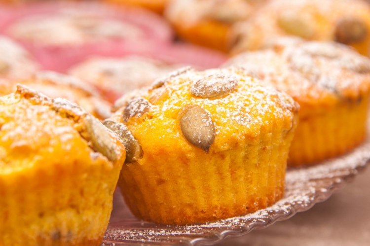 Постные тыквенные маффины