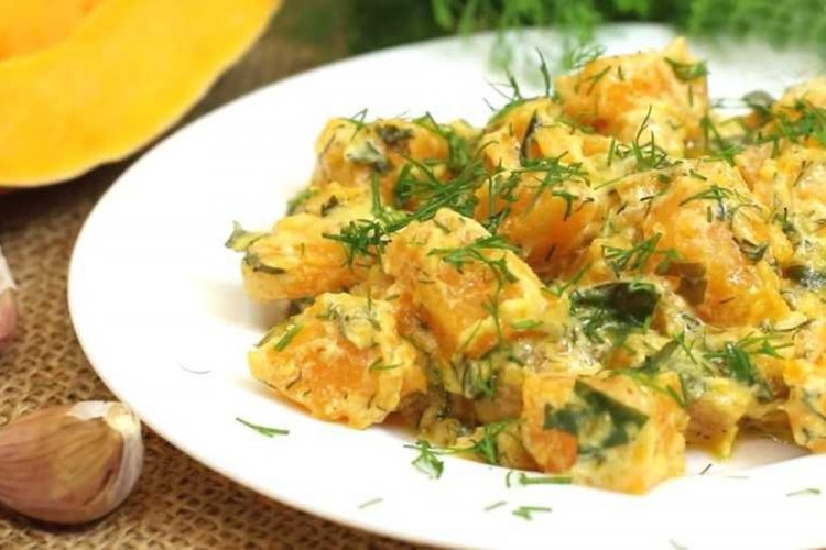 Тыква в сметане