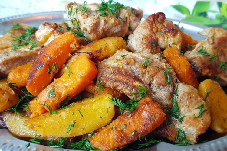 Жаркое с тыквой в мультиварке