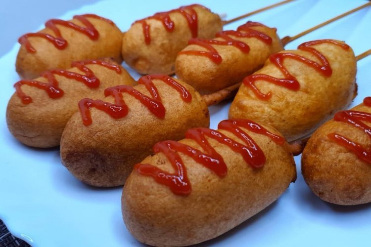 Корн-доги с дрожжевым тестом