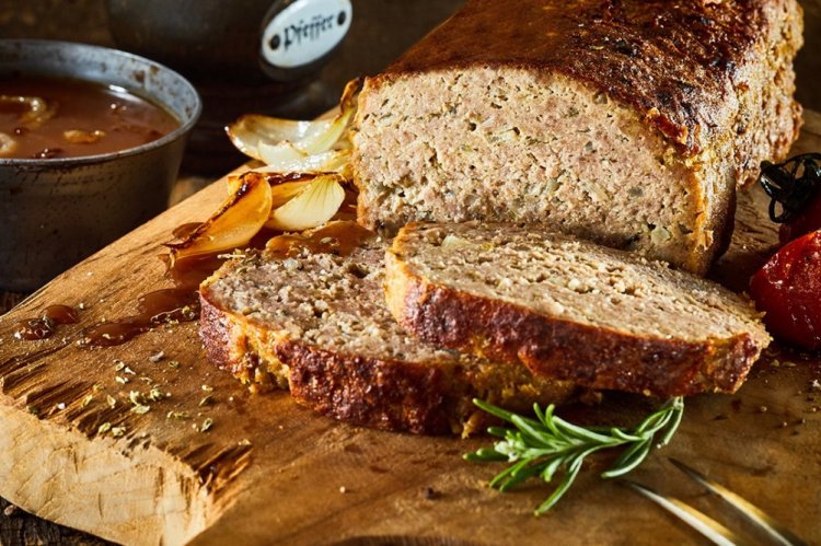 Мясной хлеб с печенью