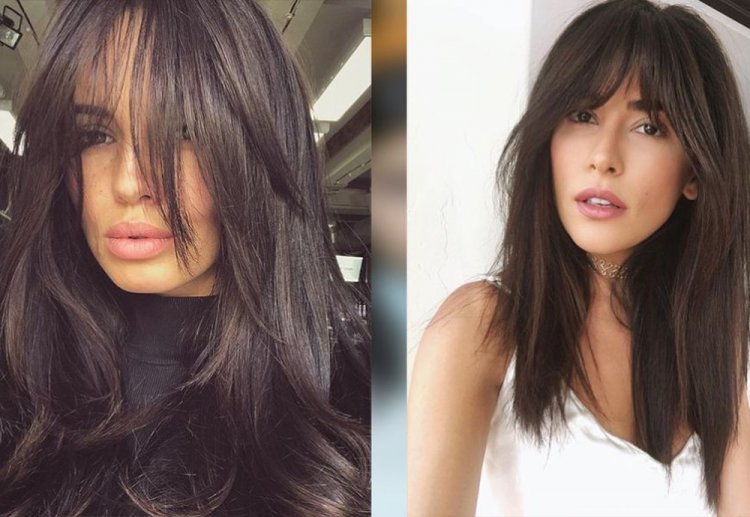 Удлиненная челка