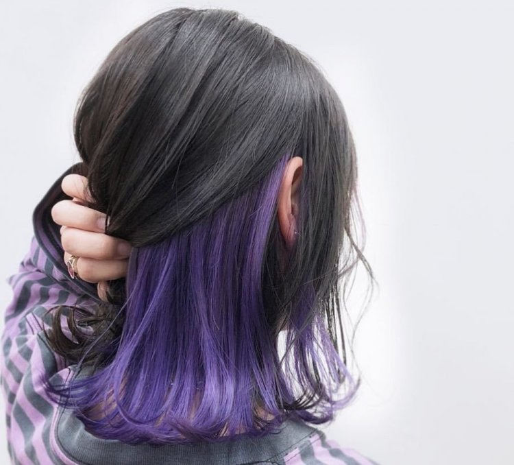 Скрытое цветное окрашивание