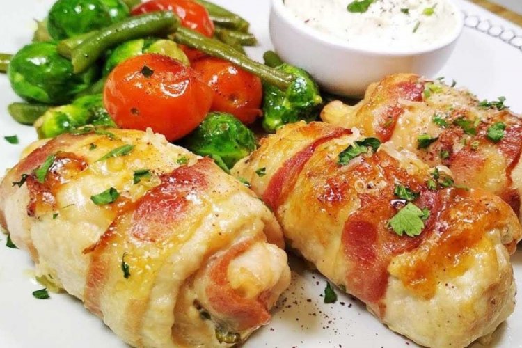 Рулетики из индейки в духовке