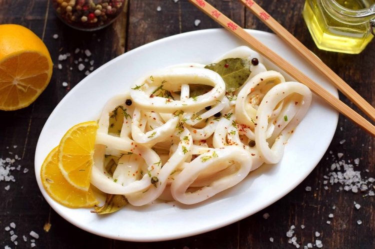 Маринованные кальмары