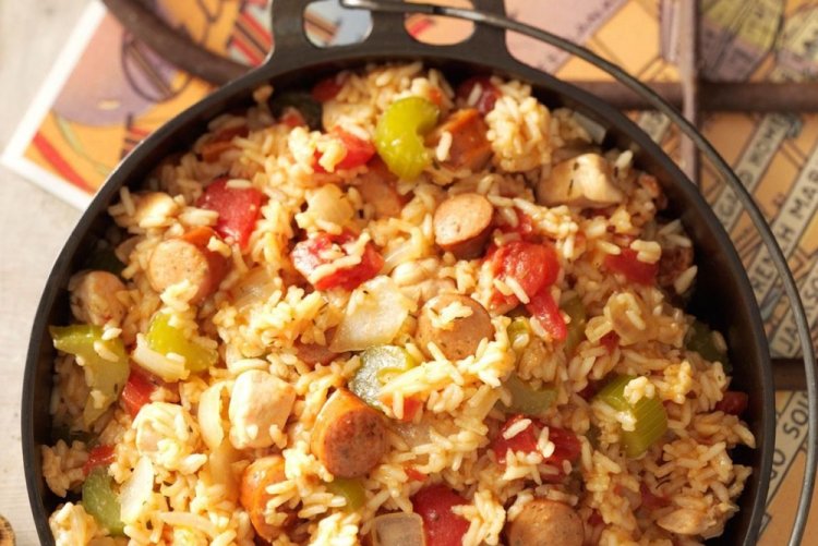 Джамбалайя с курицей
