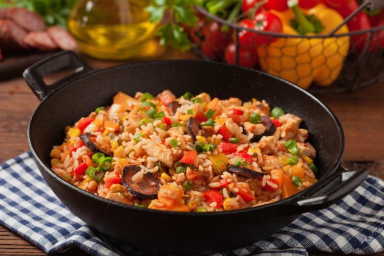 Джамбалайя с грибами