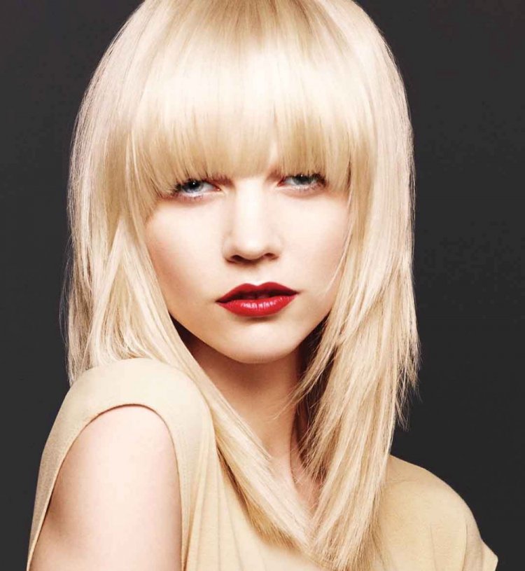 Прямая челка