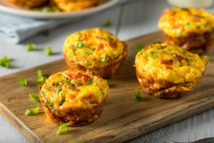 Маффины с беконом и сыром