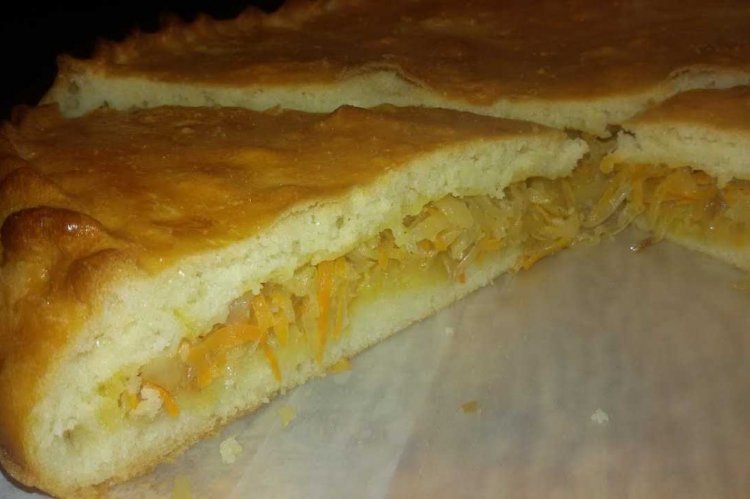 Пирог с капустой на кислом молоке