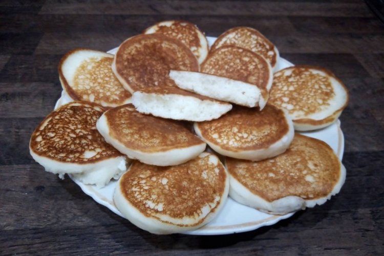 Оладьи на кислом молоке и рисовой муке