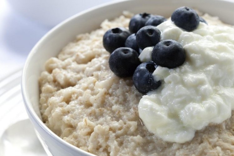 Овсяная каша с творогом