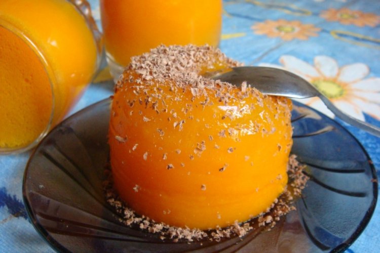 Тыквенный десерт с агар-агаром