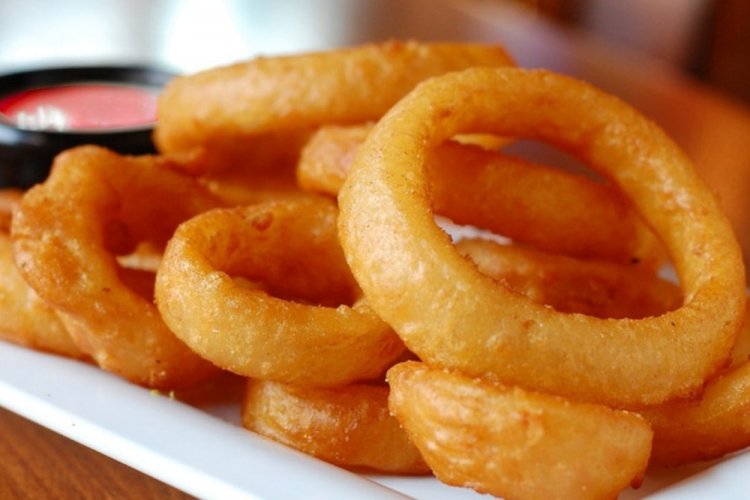 Луковые кольца в майонезном кляре