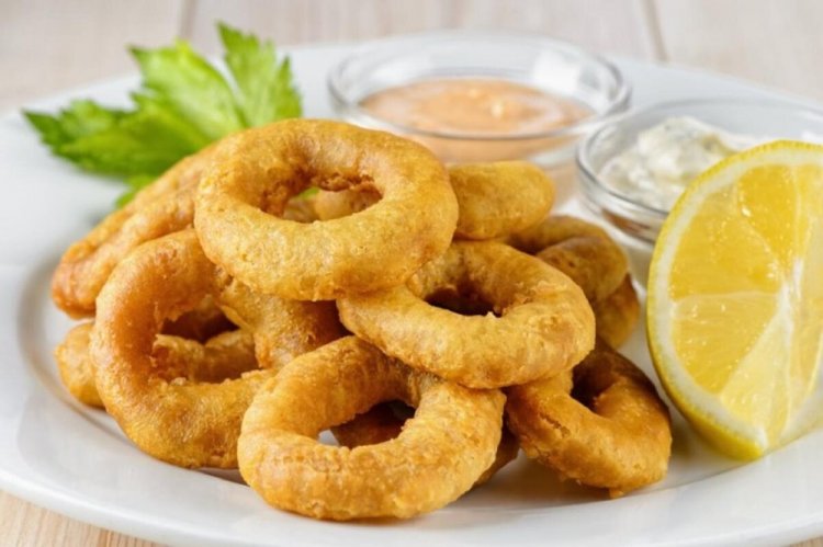 Маринованные луковые кольца в кляре