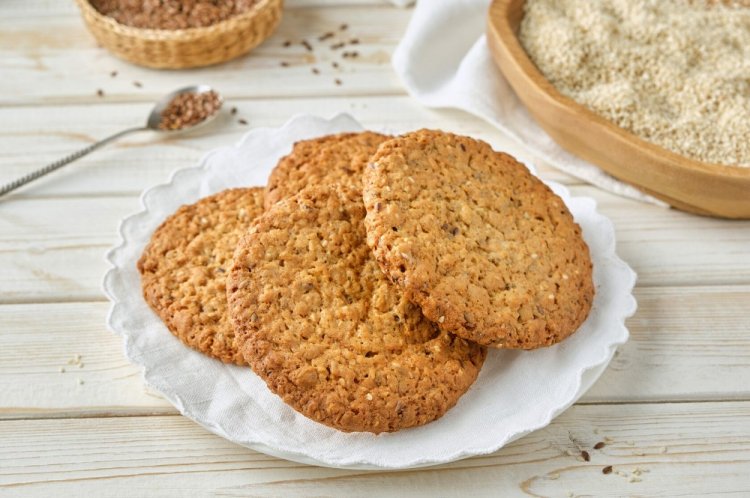 Протеиновое печенье с отрубями и льняной мукой