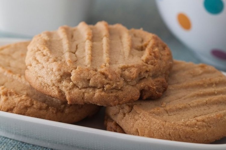 Белковое печенье с арахисовой пастой