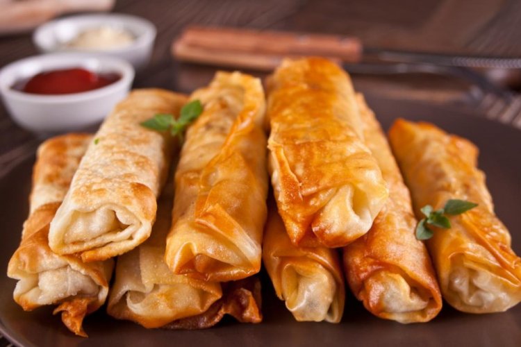 Сосиски в тесте фило