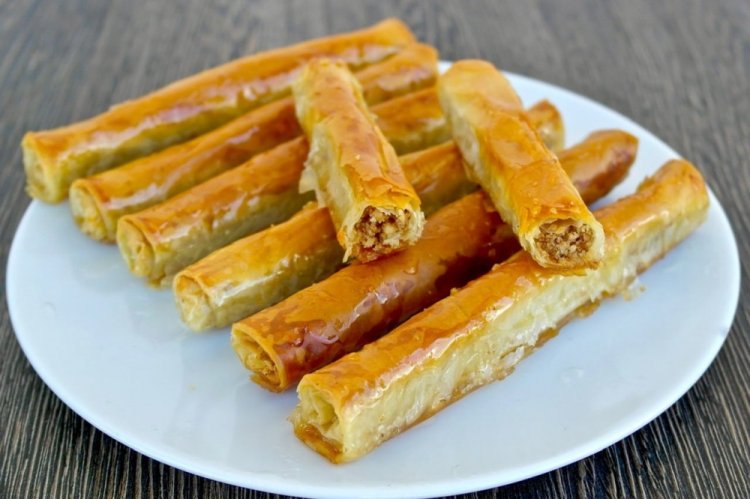 Ореховое печенье из теста фило