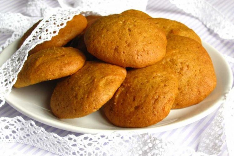 Тыквенное печенье на кефире