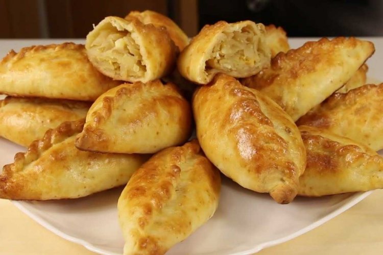 Пирожки на кефире с капустой