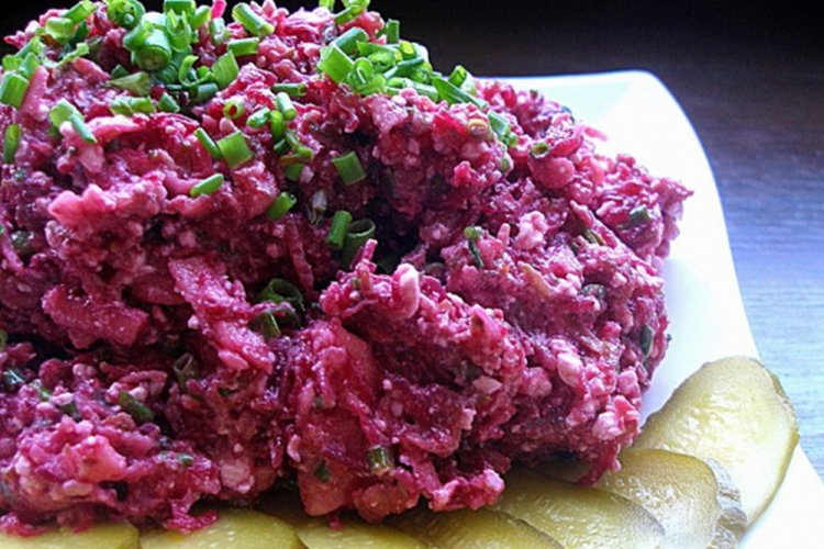 ПП салат из свеклы с творогом