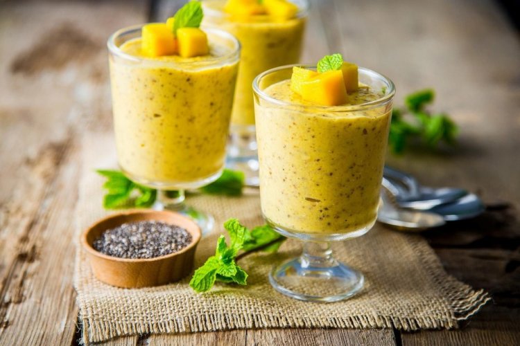 Экзотический смузи с семенами чиа