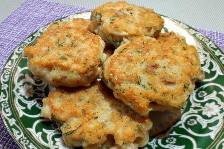 Рубленые ПП котлеты из минтая с отрубями