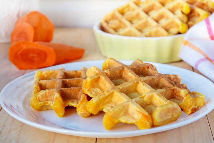 Морковные ПП вафли